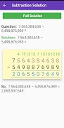 Math Long Subtraction captura de pantalla 6