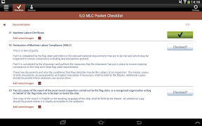 7 Schermata ILO MLC Pocket Checklist