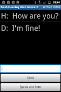 Deaf - Hearing chat device D syot layar 2