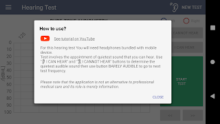 برنامه‌نما Hearing Test عکس از صفحه