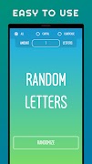Random Letter Generator 포스터
