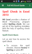 Full MS Excel Guide captura de pantalla 3