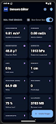 Sensors Controller Editor screenshot 1