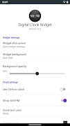 برنامه‌نما Digital Clock Widget عکس از صفحه