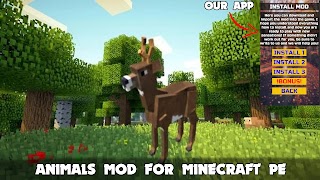 Animals Mod for Minecraft PE ảnh chụp màn hình 1