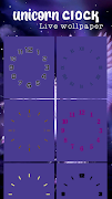 Unicorn Clock Wallpaper imagem de tela 4
