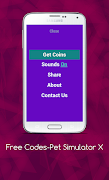 Codes-Pet Simulator X syot layar 4