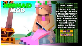 Mermaids Mod Addon for MCPE پوسٹر
