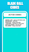 Blade Ball Codes 截圖 1