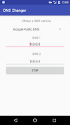 DNS Changer syot layar 1