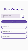 برنامه‌نما Base Converter عکس از صفحه