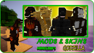 Mod Godzilla Minecraft 포스터