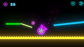 Neon Ball Platformer ảnh chụp màn hình 1