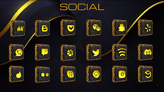 برنامه‌نما Midas 3D Icon Pack عکس از صفحه