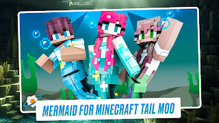 Mermaid in Minecraft Mod 2024 poster