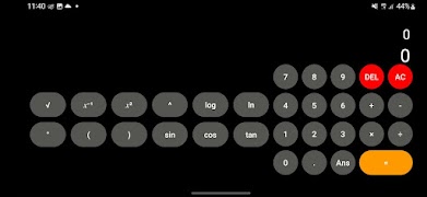 برنامه‌نما Calculator عکس از صفحه