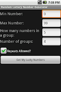 Lottery Number Generator الملصق