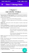 برنامه‌نما Class 11 Biology Notes عکس از صفحه
