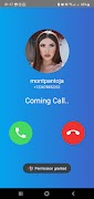 Montpantoja Fake Video Call স্ক্রিনশট 1