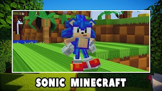 Sonic Mod for Minecraft PE poster
