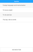 Goal Tracker captura de pantalla 1