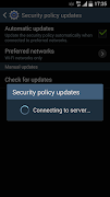 برنامهنما Samsung Security Policy Update عکس از صفحه