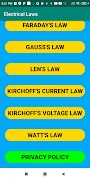 Electrical Engineering Laws capture d'écran 3