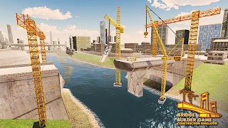 Bridge Builder - Construction Simulator 3D स्क्रीनशॉट 1