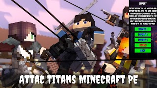 برنامه‌نما Attac Titans Mod Minecraft PE عکس از صفحه