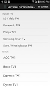 برنامه‌نما Universal Remote Control F عکس از صفحه