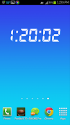 Digital Clock LIVE WALLPAPER Ekran Görüntüsü 1