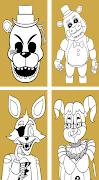 Coloring Five Nights Ekran Görüntüsü 1