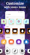 برنامه‌نما Iconics: Color widget custom عکس از صفحه