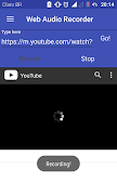 برنامه‌نما Web Audio Recorder عکس از صفحه