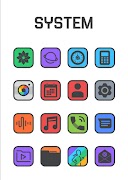 برنامه‌نما Square Dark - Icon Pack عکس از صفحه