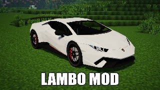 Lamborghini Mod Minecraft PE poster