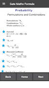 برنامه‌نما Gate Maths Formula عکس از صفحه
