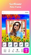 Sunflower Photo Frame captura de pantalla 5