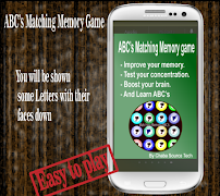 ABC Matching Memory Game Free screenshot 1