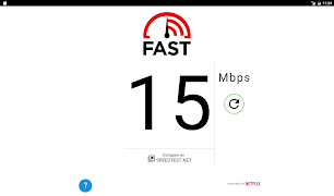برنامه‌نما FAST Speed Test عکس از صفحه