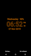 Digital Clock Live Wallpaper capture d'écran 5