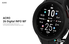 ACRO 26 Digital Info Watchface Screenshot 3