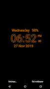 برنامه‌نما Digital Clock Live Wallpaper عکس از صفحه