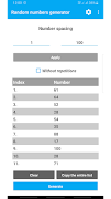 برنامه‌نما Random Number Generator عکس از صفحه