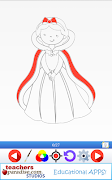 برنامهنما Easy Draw: Learn How to Draw a Princesses & Queens عکس از صفحه
