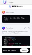 Userway: Coding Companion captura de pantalla 1