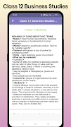 Class 12 Business Studies اسکرین شاٹ 4