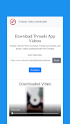 6 Schermata Video Downloader for Threads