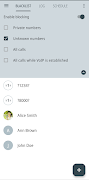 Calls Blacklist - Call Blocker स्क्रीनशॉट 1