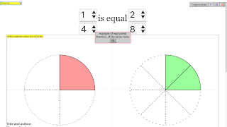 Compare Fractions for Primary Education Singapore โปสเตอร์
